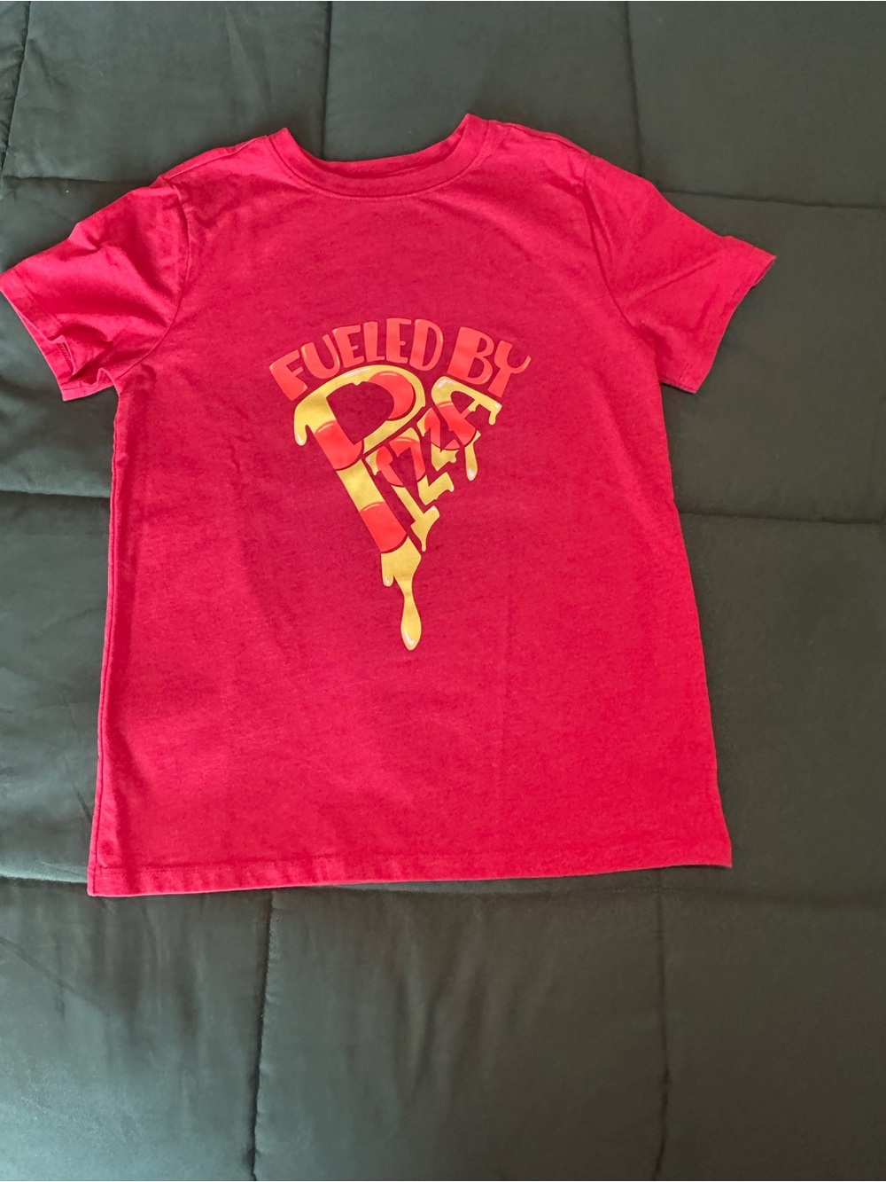 Cat & Jack Red 'Fueled by Pizza' Graphic Tee